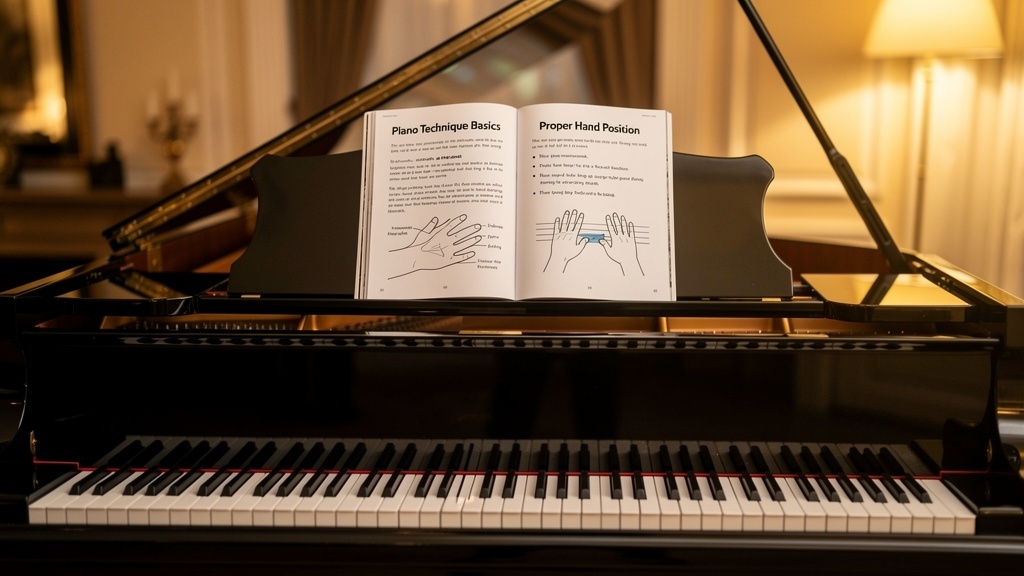 ピアノと教則本